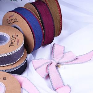 DIY 나비매듭 헤어 액세서리 재료 부케 포장 리본 모자 의류 장식, 선물 장식 리본 웨딩 서프, 3 야드