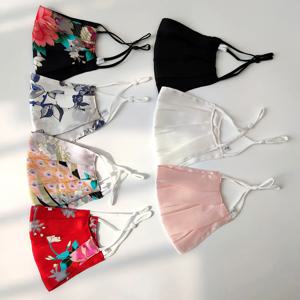 100% 순수 뽕나무 실크 얼굴 마스크, 조정 가능한 귀 루프, 세탁 가능, 재사용 가능, 여성용 커버, 16 Momme