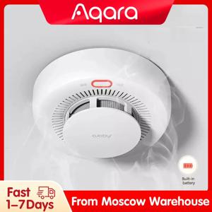 AQARA 스마트 연기 감지기 센서 Zigbee 3.0 화재 경보 모니터 사운드 경고 홈 보안 앱 Xiaomi Home Homekit APP와 함께 작동