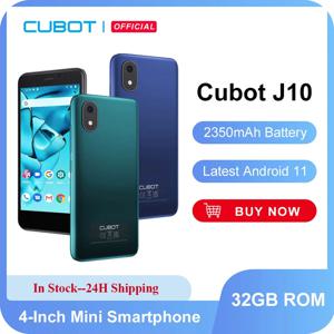 Cubot 스마트폰 4인치 미니 폰-J10, 32GB ROM 2350mAh 5MP 후면 카메라 Google Android 11 듀얼 SIM 카드 3G 전화 Face ID