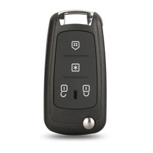 Jingyuqin 4 버튼 플립 원격 키 Fob 케이스 For Fiat For Brazil Positron 자동차 교체 쉘 접이식 Flid