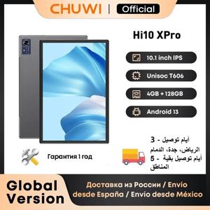 CHUWI Hi10X Pro Unisoc T606 4G LTE 10.1인치 800*1280 IPS 화면 4GB 램 128GB 저장용량 태블릿 2.4G/5G 와이파이 안드로이드 14 태블릿 PC