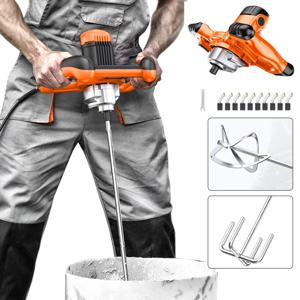 산업용 등급 핸드 헬드 페인트 퍼티 파우더, 시멘트 석고 모르타르 코팅 믹서, 6 단 기어 조절 가능, 속도 220V, 3000W, 2800W