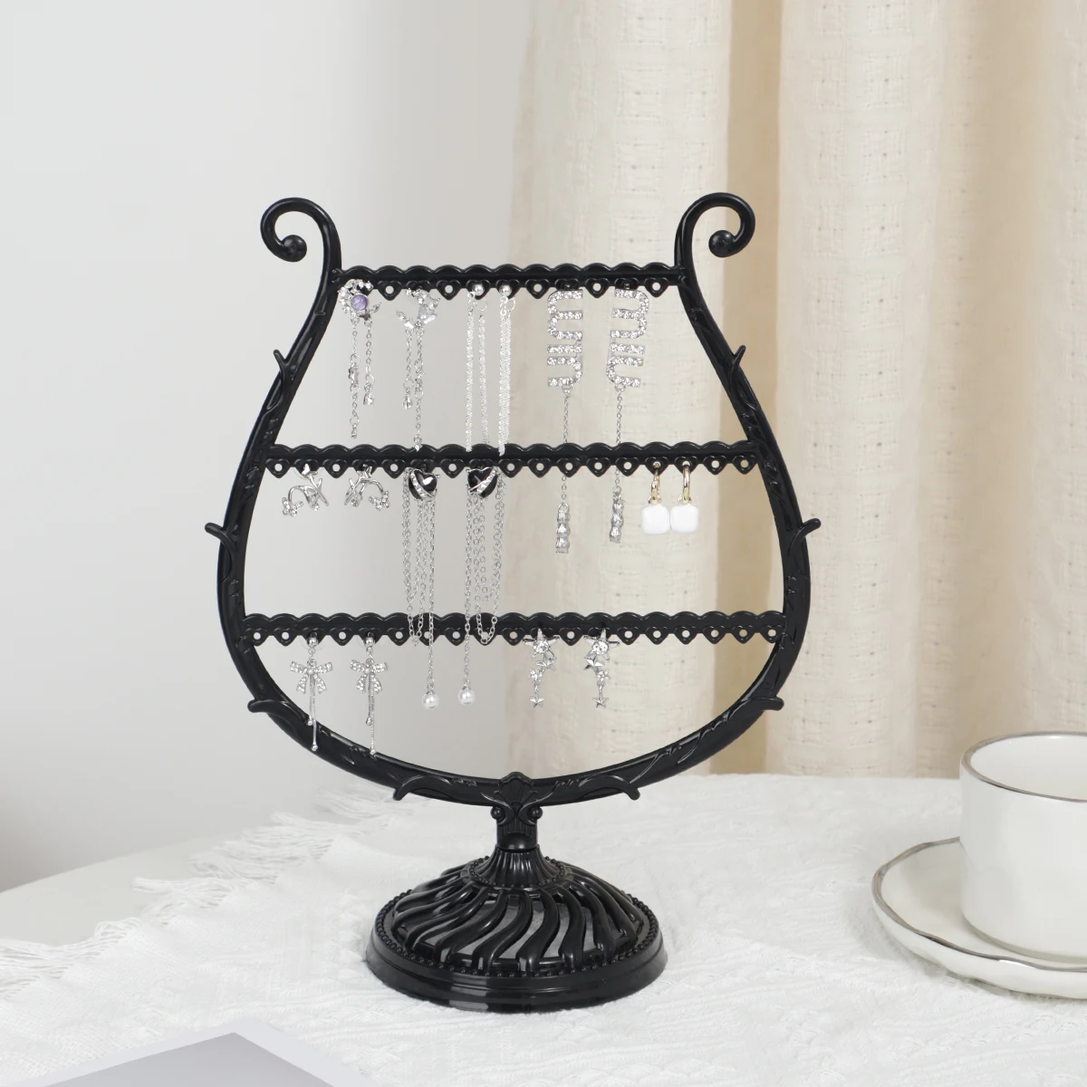 1PC - 창의적인 와인 컵 목걸이 쥬얼리 디스플레이 선반