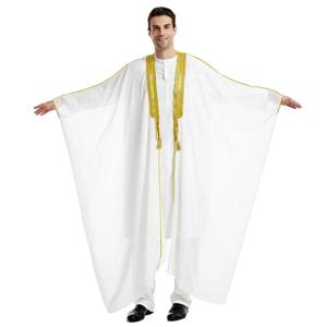 두바이 사우디 Abaya 오픈 기모노 남자 이슬람 긴 가운 Jubba Thobe 이슬람 의류 아랍어 터키 Kaftan Abayas Caftan 중동
