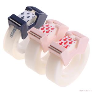 투명 소형 테이프, 12mm 접착제, 절단 도구 포함, 쓰기 가능한 보이지 않는 교정 문구, 1PC