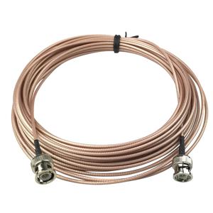 Uvusee 3M/5M/10미터 BNC 남성-남성 RG316 피그테일 케이블 RF 동축 케이블 CCTV HD SDI 카메라 비디오 신호 전송