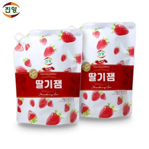 진양 딸기잼 파우치 1kg×2개