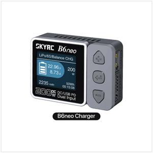 SkyRC B6 neo 스마트 충전기 DC 200W PD 80W LiPo 배터리 밸런스 충전기 SK- 100198   컴팩트 6S 충전기 방전기