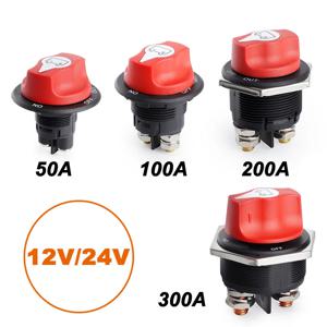 DC 12V 50A 100A 200A 300A 자동차 랠리 배터리 스위치 단로기 전원 절연체 트럭 자동차 오토바이 보트 용 스위치 키트 차단