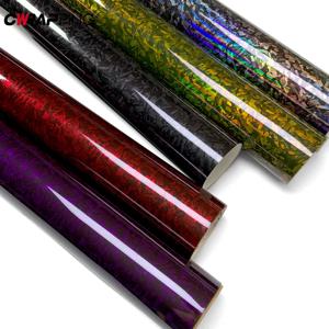 탄소 섬유 필름 광택 블랙 실버 레드 단조 탄소 섬유 비닐 랩 필름 자동차 액세서리에 대 한 자기 접착 데 칼 스티커