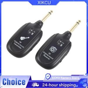 XIKCU A8 기타 무선 시스템 송신기 수신기 내장 충전식 내장 충전식 무선 기타 송신기