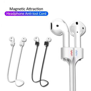 Apple Airpods 2 1 3 에어 포드 프로 블루투스 무선 헤드폰 이어 버드 스트랩 용 부드러운 실리콘 분실 방지 마그네틱 로프 이어폰