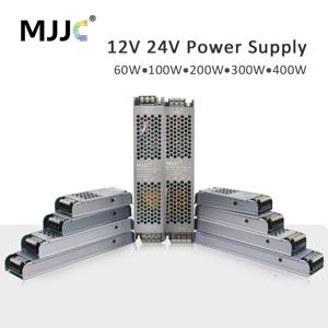 전원 공급 장치 DC 24V 12V LED 드라이버 어댑터 변압기 AC 220V 230V 110V 변환기 60W 100W 200W 300W 400W LED 스트립 조명