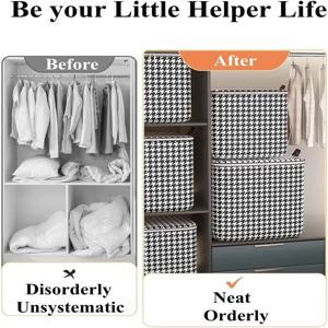 접이식 옷 보관 가방 보이는 휴대용 옷장 침구 이불 용 강화 손잡이가있는 옷 보관 상자 정렬