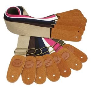 기타 스트랩 멀티 컬러 기타 벨트 베이스 어쿠스틱 일렉트릭 기타 액세서리 부품에 대한 조정 가능한 순수 코튼 기타 스트랩