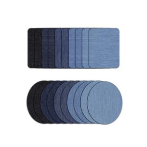 데님 패치 DIY 철 데님 팔꿈치 패치 수리 바지 진 의류 바지 배지 의류 봉제 직물 새로운