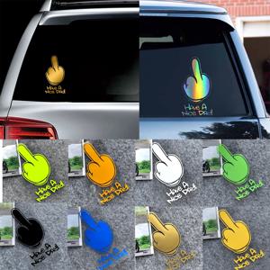 좋은 하루 되세요! Refletor Accesorios Moto 바디 헬멧 트렁크 스티커 오토바이 데칼