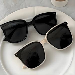 여성용 대형 복고풍 홍콩 스타일 패션 안경 일상 특별 행사용 장식 패션 액세서리