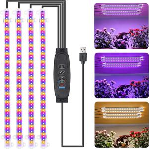 3 색 실내 Led 성장 빛 USB DC5V 타이머 식물에 대 한 Phyto 램프 디 밍이 가능한 LED 램프 Phytolamps 전체 스펙트럼 수경법