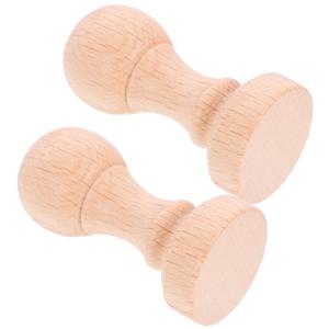 2개 나무 스탬프, 교정용 나무 스탬퍼, 사무실 도장, DIY 공예 도구, 창의적인 빈 나무 도장, 부드러운 조각 스탬프