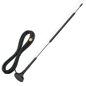 ZIGBEE 무선 라우터용 소형 흡입 컵 안테나, 2.4G 와이파이 블루투스, 고이득 12dBi SMA 수 3M 케이블, 무선 모니터링