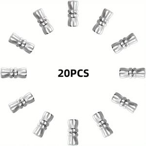 황동 나사 걸쇠 잠금 잠금 패스너, 쥬얼리 엔드 팁 캡, DIY 팔찌 목걸이 만들기, 공급 액세서리 재료, 20 개