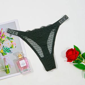 여성용 레이스 및 반짝이는 크리스털 팬티, 매혹적인 편안한 일상 착용 경험, 우아한 패션