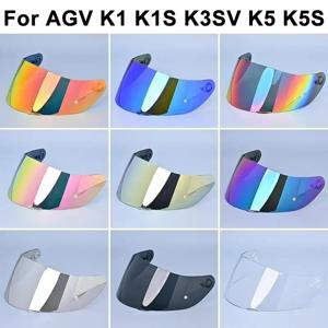 AGV K3SV K1 K5 K5S 용 K5 헬멧 바이저 실드 고강도 선 스크린 커패시턴스 앞 유리 Uv 컷 렌즈 Casco Moto 액세서리
