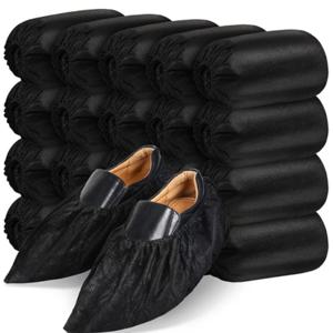 100PCS 일회용 신발 커버 학생을위한 방진 부직포 미끄럼 방지 부츠 신발 커버 성인 가정용 직장 발 커버