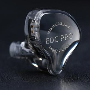 KZ EDC PRO 고감도 대형 다이나믹 이어폰 실버 도금 케이블 \ OFC 플랫 케이블 옵션
