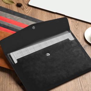 A4 휴대용 파일 저장 가방 내구성이 뛰어난 PU 소재 확장 가능한 폴더 - 인기 있는 파일 저장 관리자