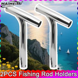 2개입 낚싯대 홀더 스테인리스 스틸 홀더 보트 낚시 조절 가능한 낚싯대 홀더 아웃리거 플러그인 해양용 스테인리스 스틸 낚싯대