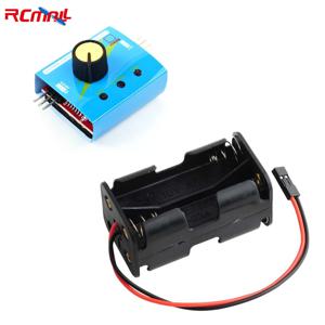 3CH 디지털 서보 테스터 ESC 속도 컨트롤러 검사기 CCPM 서보 일관성 마스터 + 서보 용 4 셀 AA 배터리 홀더 케이스