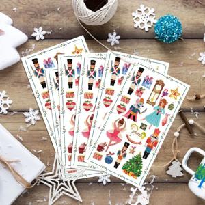 대형 파티 테이블 종이, 크리스마스 트리 공주 종이 플레이스매트, 2 겹 호두까기 인형 군인, 긴 종이 냅킨, 33x40cm, 20 개