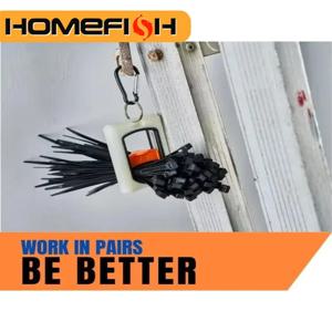 신형 사각 케이블 타이 정리함 휴대용 형광 케이블 타이 홀더 케이블 타이 보관 도구 형광 정리함