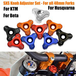 오토바이 CNC WP 48MM 프론트 포크 노브 조절기 KTM SX SXF EXC XCW 125 250 350 400 450 Supermoto SMC Enduro Duke 690