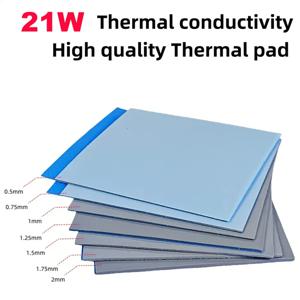 CPU GPU 방열판 냉각용 부드러운 21W/mk 열 패드 전도성 실리콘 패드 PS4 SSD용 고성능 열 실리콘 패드