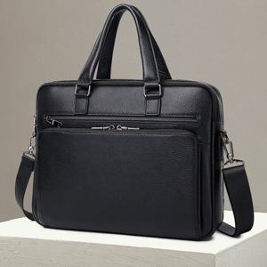 남성용 진짜 가죽 노트북 가방, 암소 서류 가방, 남성용 핸드백, 14 인치 컴퓨터 메신저 가방, 럭셔리 브랜드, 2025 신제품