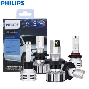 필립스 LED H1 H3 H4 H7 H11 Ultinon Pro3101 12 V/24 V 6000K 밝기 흰색 HB3 9005 HB4 9006 HIR2 9012 자동차 헤드라이트 LED 램프, 2x
