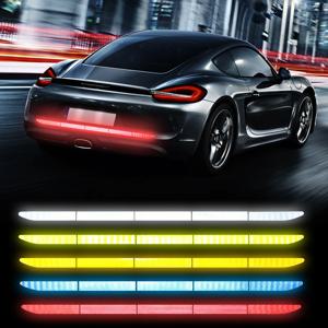 5pcs 자동차 반사 스티커 후면 트렁크 반사판 자동차 운전 안전 경고 마크 자동차 바디 방수 외부 데칼 액세서리