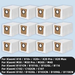 먼지 봉투 호환 Xiaomi Robot Vacuum X10 / X10+ / X20+ / X20 Pro / X20 Max / M30 / M30 Pro / M30S / M40 / B116 / C102CN