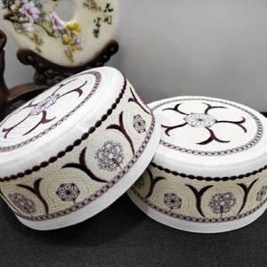 무료 배송 이슬람 모자 남성 의류기도 모자 이슬람 Taqiyah Kufi 세금 제품 Kippa 터키어 현대 폴리 에스터 03101