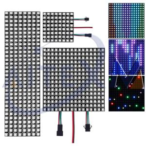 AITEXM WS2812B RGB LED 디지털 유연한 개별적으로 주소 지정이 가능한 패널 조명 WS2812 8x8 16x16 8x32 모듈 매트릭스 스크린 5050