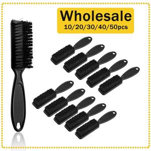 1/10/20/30/40/50pcs 스타일링 브러시 전문 면도 수염 브러시 오일 헤드 조각 청소 브러시 ​​실제 머리 가발에 대한 특별
