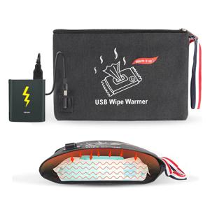 아기 닦아 따뜻하게 휴대용 USB 유아 젖은 물티슈 차량 및 가정용 온도 조절 온도 조절기 용 따뜻한 가방