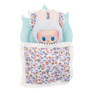 Labubu 17cm 봉제 인형 의류 액세서리 소녀의 장난감 생일 크리스마스 선물을위한 인형 침구 가구