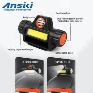용접 페이스 커버 램프 USB 충전 XPE+COB 이중 목적 헤드라이트 아르곤 아크 용접 캡 용접 조명 야간 하이킹 야외