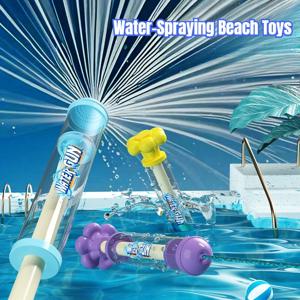 불꽃 놀이 스프레이 물 풀백 물총 수영장 잔디 활동을위한 야외 스플래시 게임 어린이 여름 대화 형 물 스프레이 장난감