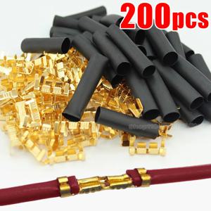 구리 전선 커넥터는 열 수축 튜브 키트로 빠른 배선 케이블 잠금 장치 0.5-1.5mm²용 U자형 압착 단자를 설정합니다.